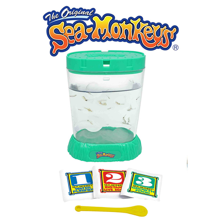 Sea-Monkeys Ocean Zoo Aquarium Seeaffen See Affen Urzeit Krebse Urzeitkrebse YPS Kult Heimtier Set Klassiker Geschenk Kinder Tiere