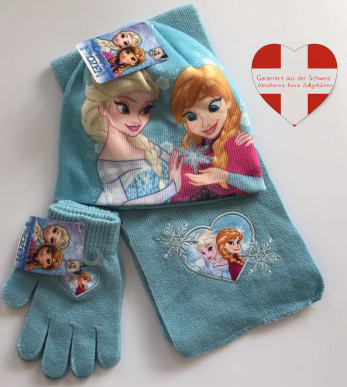  Disney Die Eisknigin Frozen II Anna & Elsa Mdchen Winter Set Kleidung Mtze Schal Handschuh Accessoire Baby & Kind