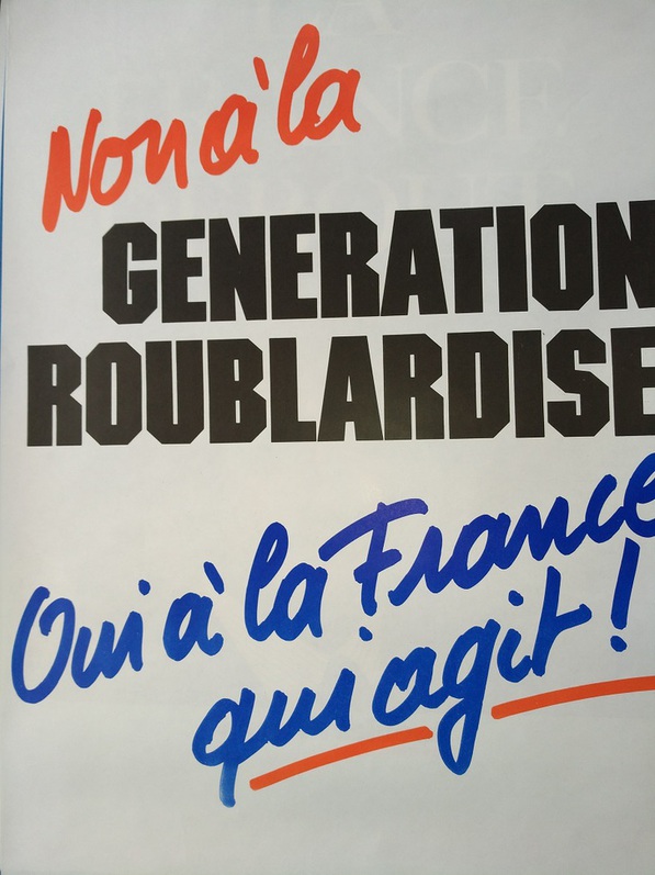 1988 Wahl Plakat La France Antiquitaeten