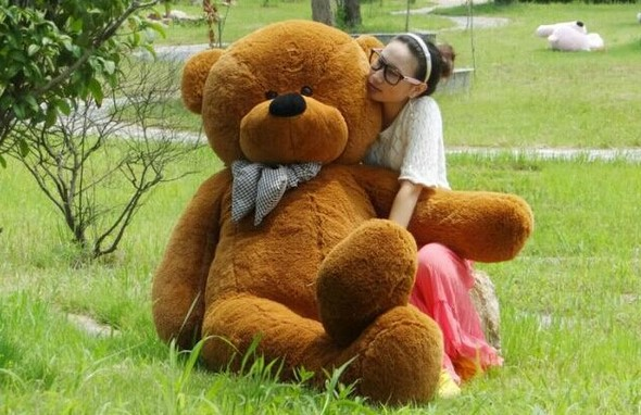 2 Meter Teddy XXL Teddybr 200 cm 2m Plschtier Plschbr Br Ted Teddy Geschenk Frau Mdchen Girl Kind Kinder Dunkelbraun Baby & Kind