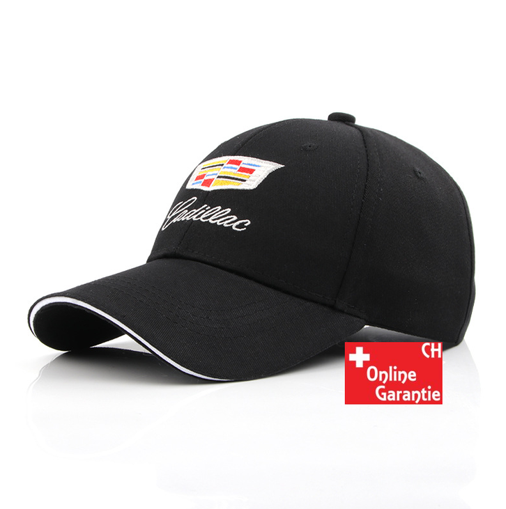 Cadillac Kappe Cap Mtze Schwarz Weiss Auto Fanartikel Fan Wappen Accessoire Kleidung & Accessoires 2