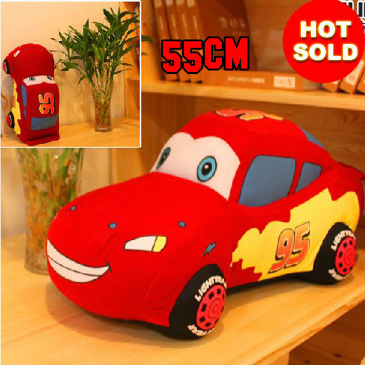 Disney Cars Lightning McQueen Plsch Auto Plschauto 55cm XL Geschenk Kind Junge Boy Pixar Spielzeuge & Basteln