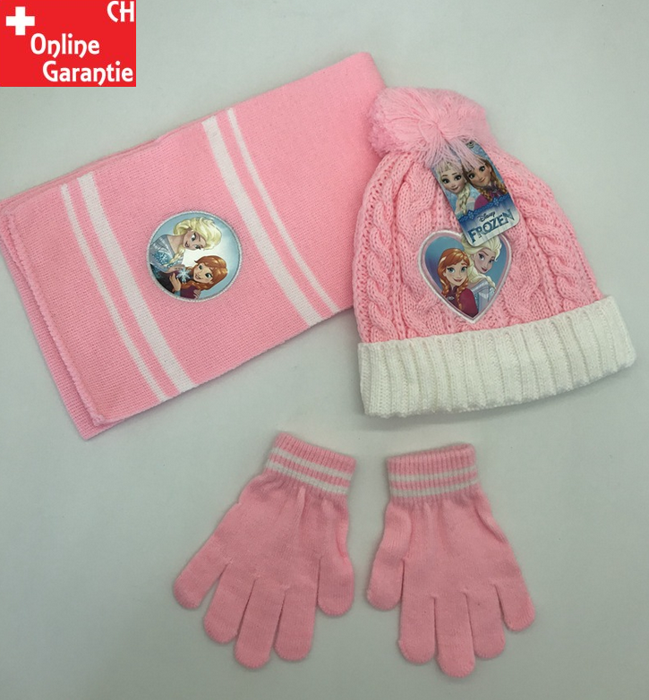 Disney Die Eisknigin Frozen II Mdchen 3tlg. Set Mtze Beanie Schal Handschuhe Winter Kleidung Accessoire Baby & Kind