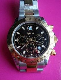 Edle BMW Auto Edelstahl Uhr Armbanduhr Fan Kleidung & Accessoires 2