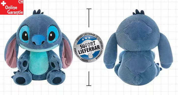 Grosses Stitch Kuscheltier Plsch Stitch 80cm Plschtier XXL Stofftier Figur Spielzeuge & Basteln 3