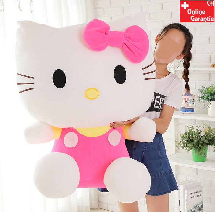 Hello Kitty Hellokitty Katze Plsch Plschtier XXL Plschfigur Geschenk Mdchen Kind Kinder Kult Cat XXL 100cm Pink Rosa Sammeln