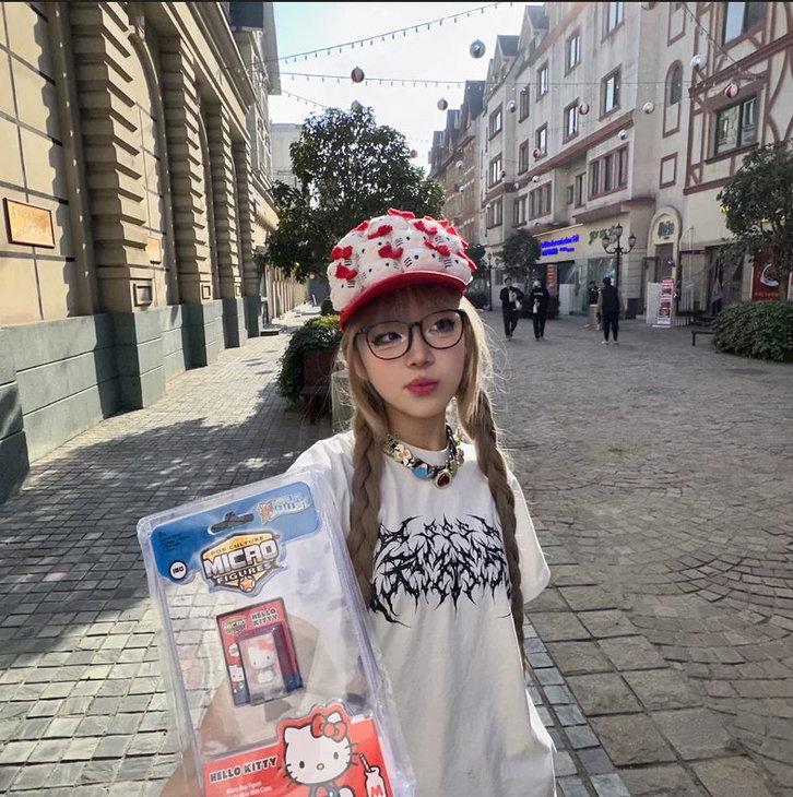 Hello Kitty Kappe Mtze Cap Fanartikel Kleidung & Accessoires