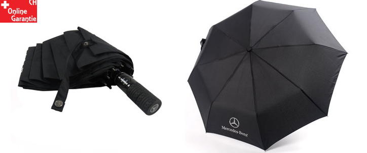 Mercedes-Benz Regenschirm Logo Taschenschirm Auto Zubehr Fan Accessoire Benz Fanartikel Kleidung & Accessoires 2