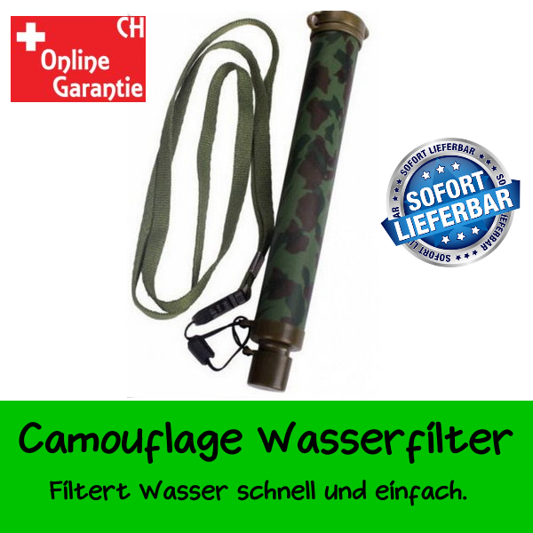 Militr Wasserfilter Wasser Filter Fluss See Wandern Outdoor Draussen Ferien Camping Survival berleben Tool Sport & Outdoor