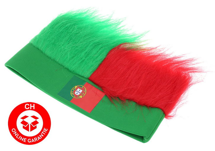 Portugal Stirnband Strubbelhaar Fan Percke Hut Kappe Mtze Fussball EM WM Tennis Freizeit WM EM Fanartikel Sport & Outdoor 2