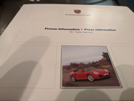 Presse Info 2004 Porsche 911 Turbo Cabriolet Sammeln