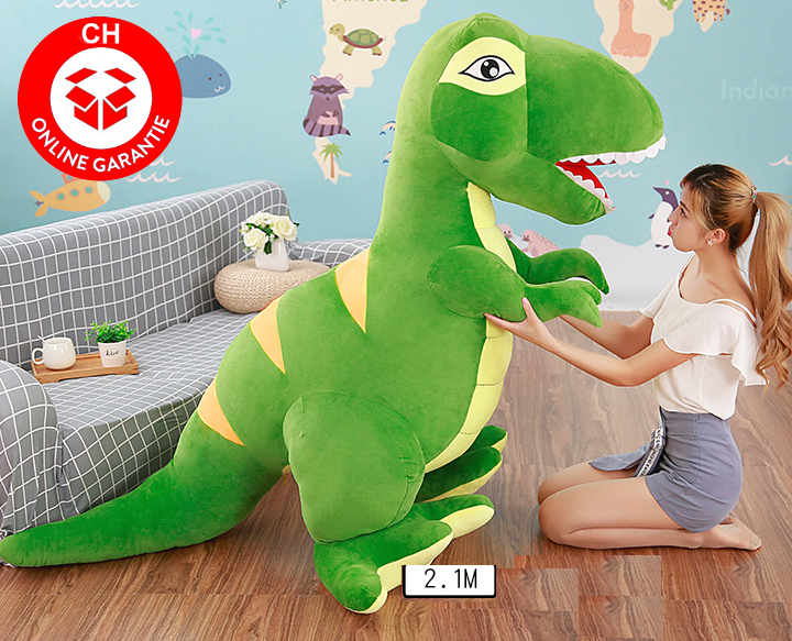 Riesen Plsch Dino Dinosaurier Stofftier Tyrannosaurus Saurier Plschdino XXL 210cm Geschenk T-rex Kind Kind Kinderzimmer Baby & Kind