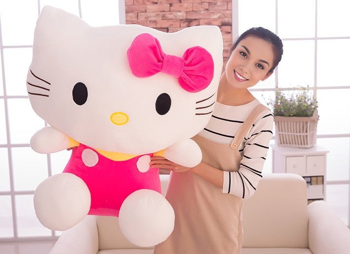 Riesengrosses XXL Hello Kitty Plschtier Hellokitty Plsch Kuschel Katze Geschenk Mdchen Girl Frau Freundin Baby & Kind